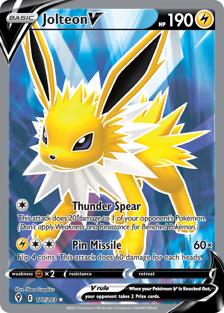 Jolteon V, Evolving Skies, #177